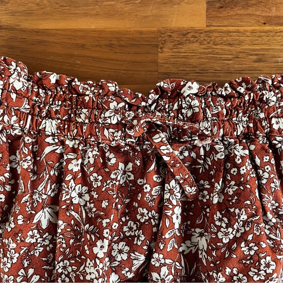 Zara Floral Print Skirt in Rust - Picture 6 of 6